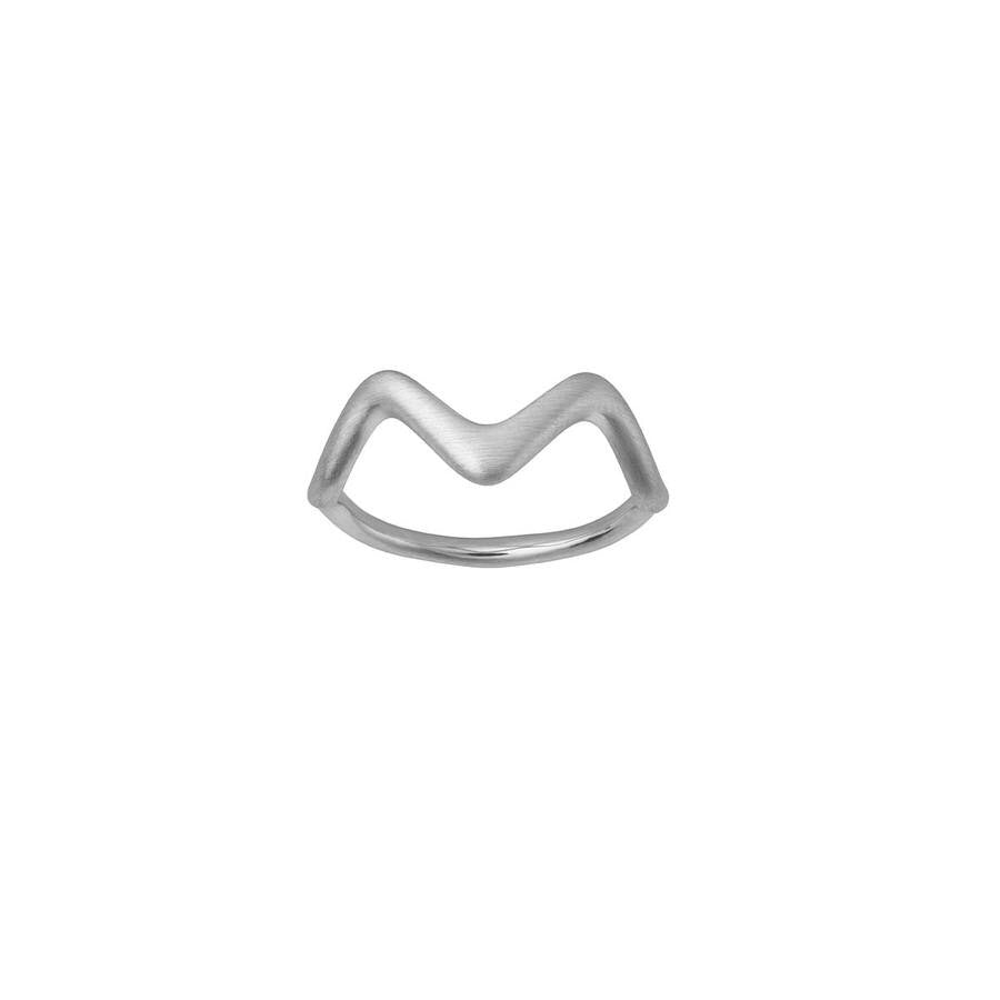 Bybiehl Ring Wave Ring Lille Sølv 3703 - Bybiehl Fingerringe