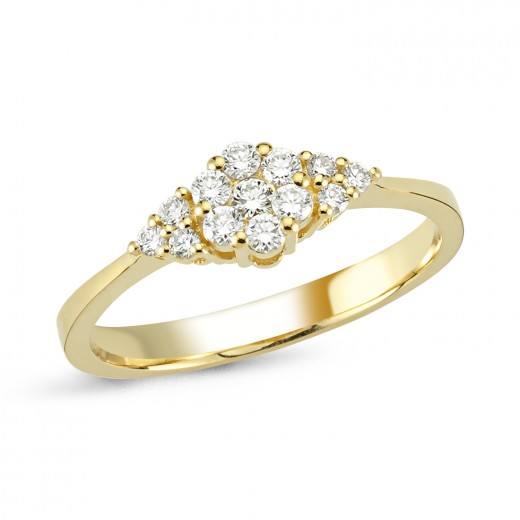 Nuran Lilja Karat Guld Ring Med Brillanter Carat - Nuran Fingerringe  - 1222221093503