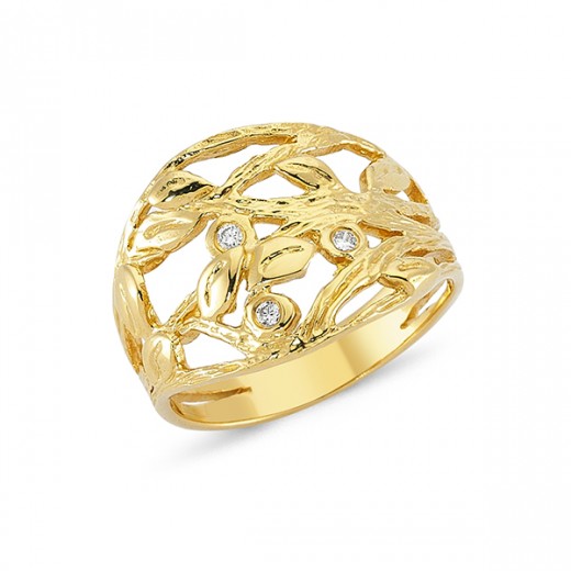 Nuran Natura Karat Guld Ring Med Brillanter Carat - Nuran Fingerringe  - 1255550040801