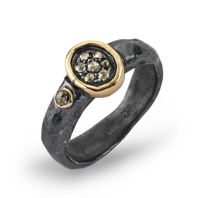 Bronx Ring Med Diamanter Fra Bybirdie 50110127 - Bybirdie Fingerringe  - 1233690117416