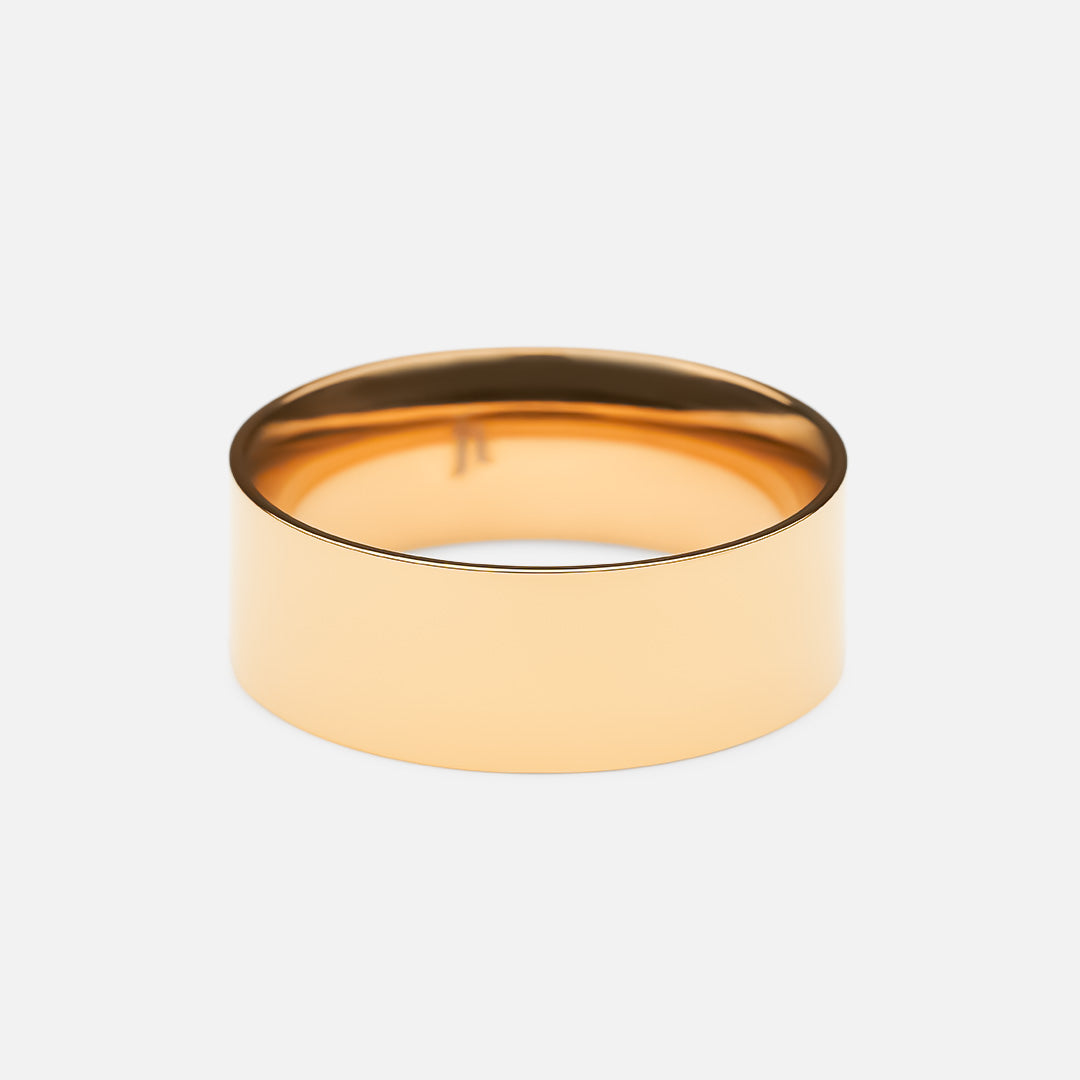 Flat Band Ring 18k Guldbelagt 6mm - Josephine Nord Fingerringe