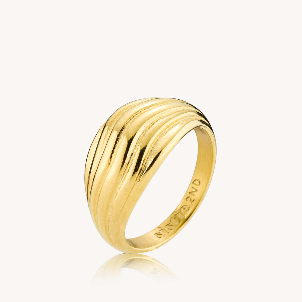 Guld Moana Ring Forgyldt - Sistie2nd Fingerringe  - 5710143100554
