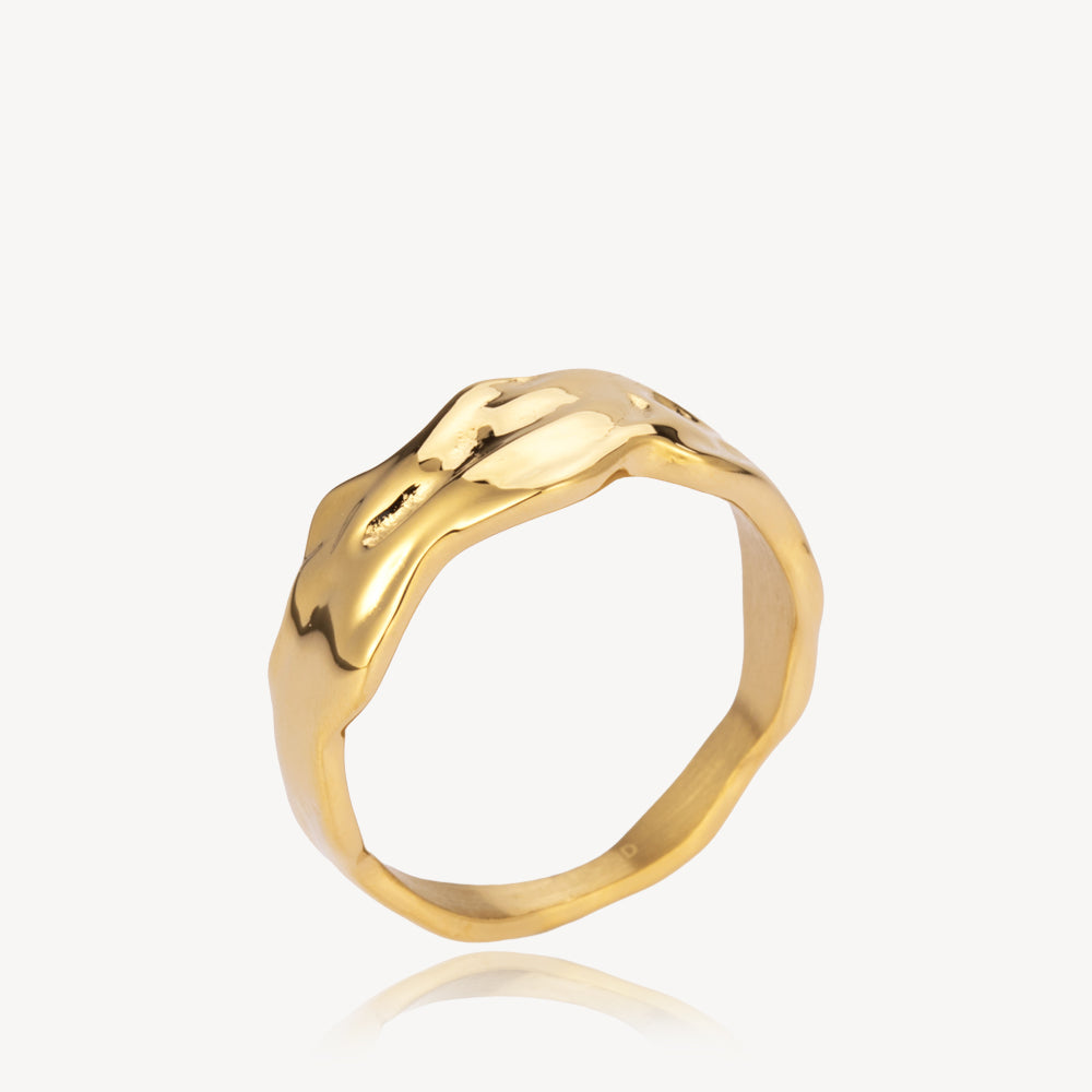 Guld Wavy Ring Forgyldt - Sistie2nd Fingerringe