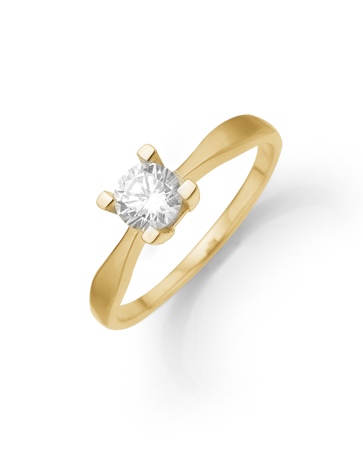Aagaard Eternity Karat Guld Ring Med Brillant Carat - Aagaard Fingerringe