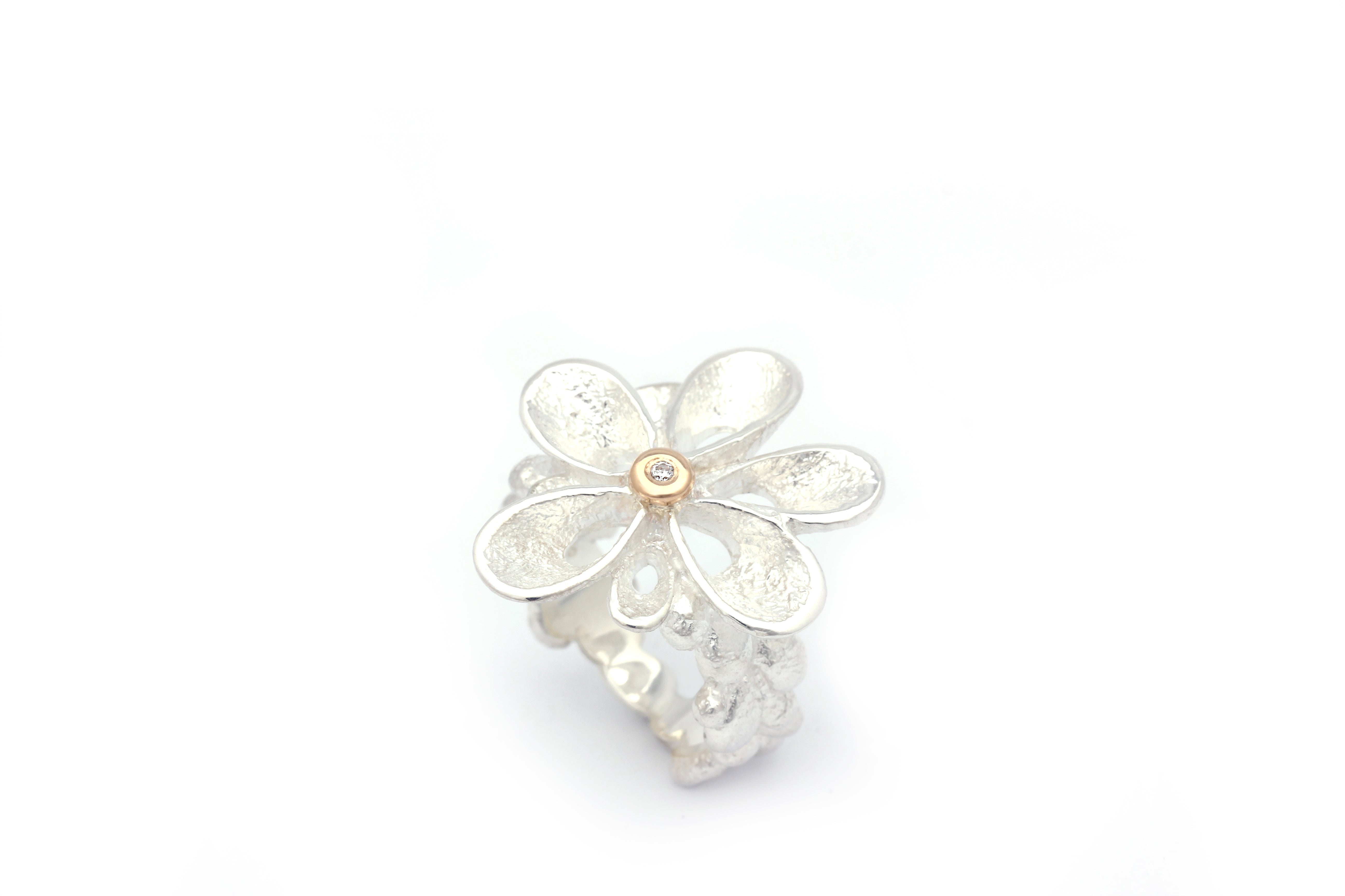 Per Borup Violina Sølv Ring Med Diamant 1003rsx - Per Borup Fingerringe