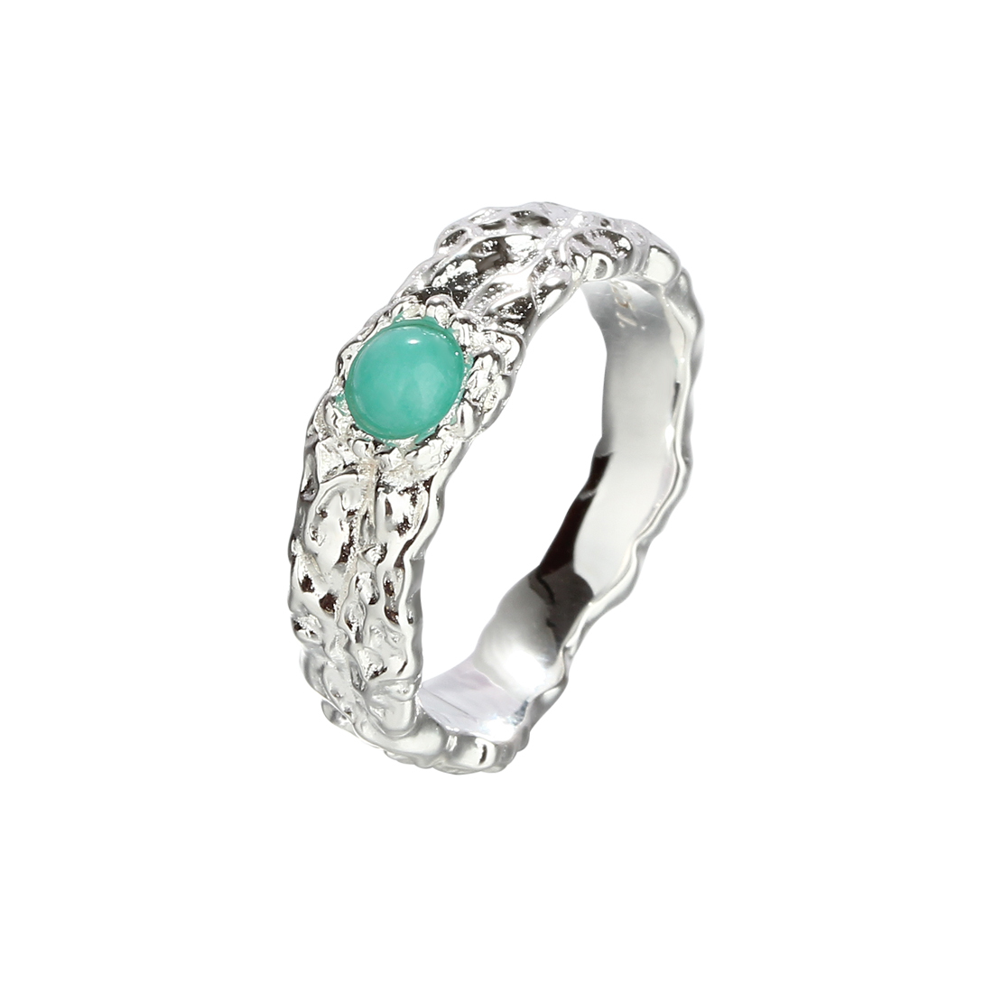Ring Amazonit Mila Ring Silver Str - Aqua Dulce Fingerringe  - 5715446486251