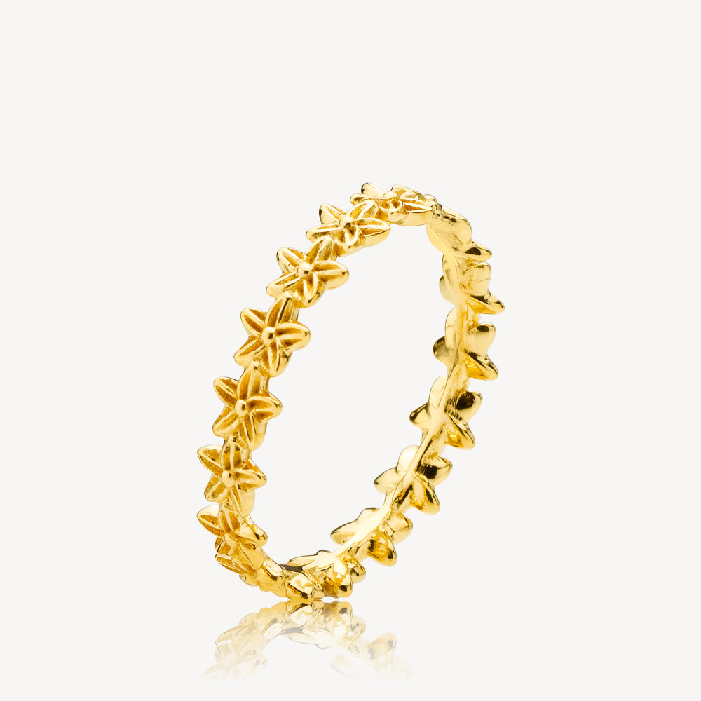 Rosa Lina Ring Forgyldt - Izabel Camille Fingerringe  - 5710143107478