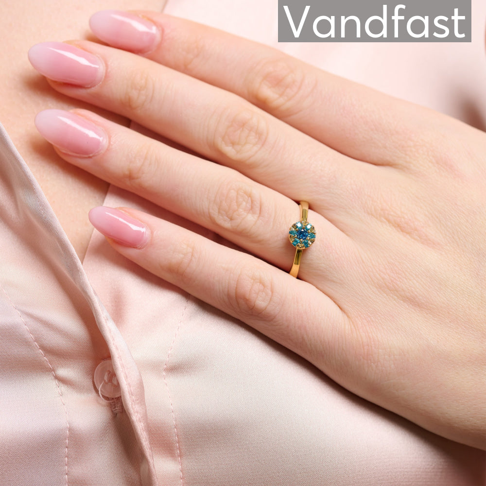 Annebrauner Flower Ring Blue - Annebrauner Fingerringe  - 2005393804684