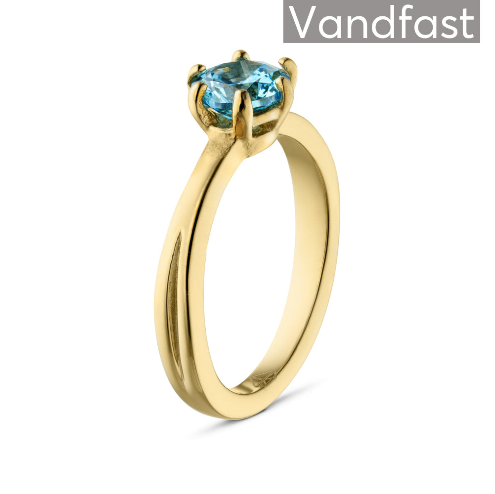 Annebrauner Princess Ring Aqua Blue - Cab Fingerringe  - 2006055395724