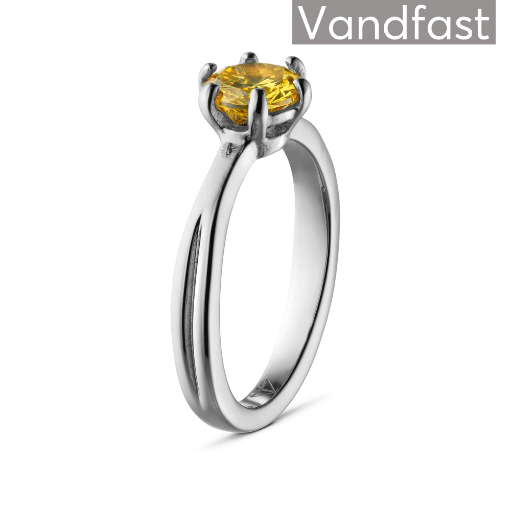 Gul Annebrauner Princess Ring Yellow - Cab Fingerringe  - 2006681592207