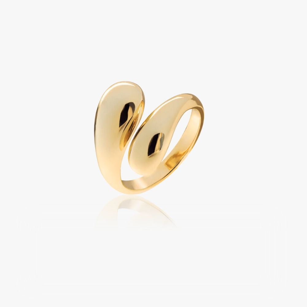 Dråbe Ring 14k Guldbelagt 14k Guldbelagt Justerbar - Fingerringe