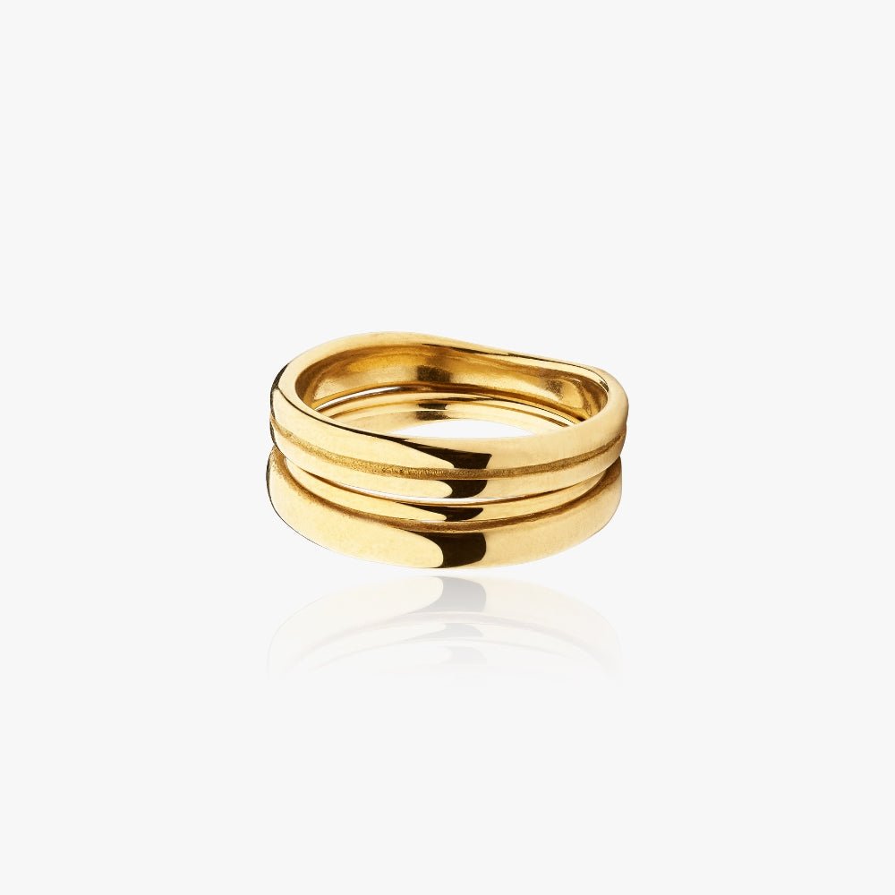 Ella Elegance Ring 14k Guldbelagt Guld - Fingerringe