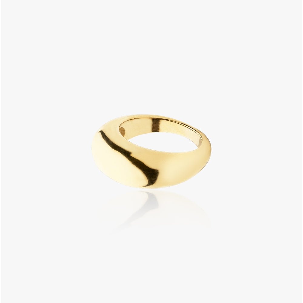 Enkle Bue Ring 14k Guldbelagt - Fingerringe