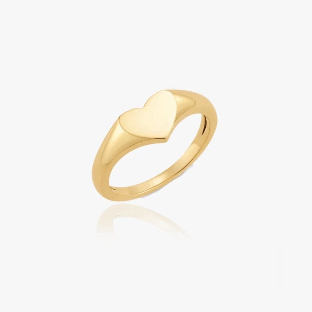 Hjerte Ring 14k Guldbelagt 14k Guldbelagt - Fingerringe