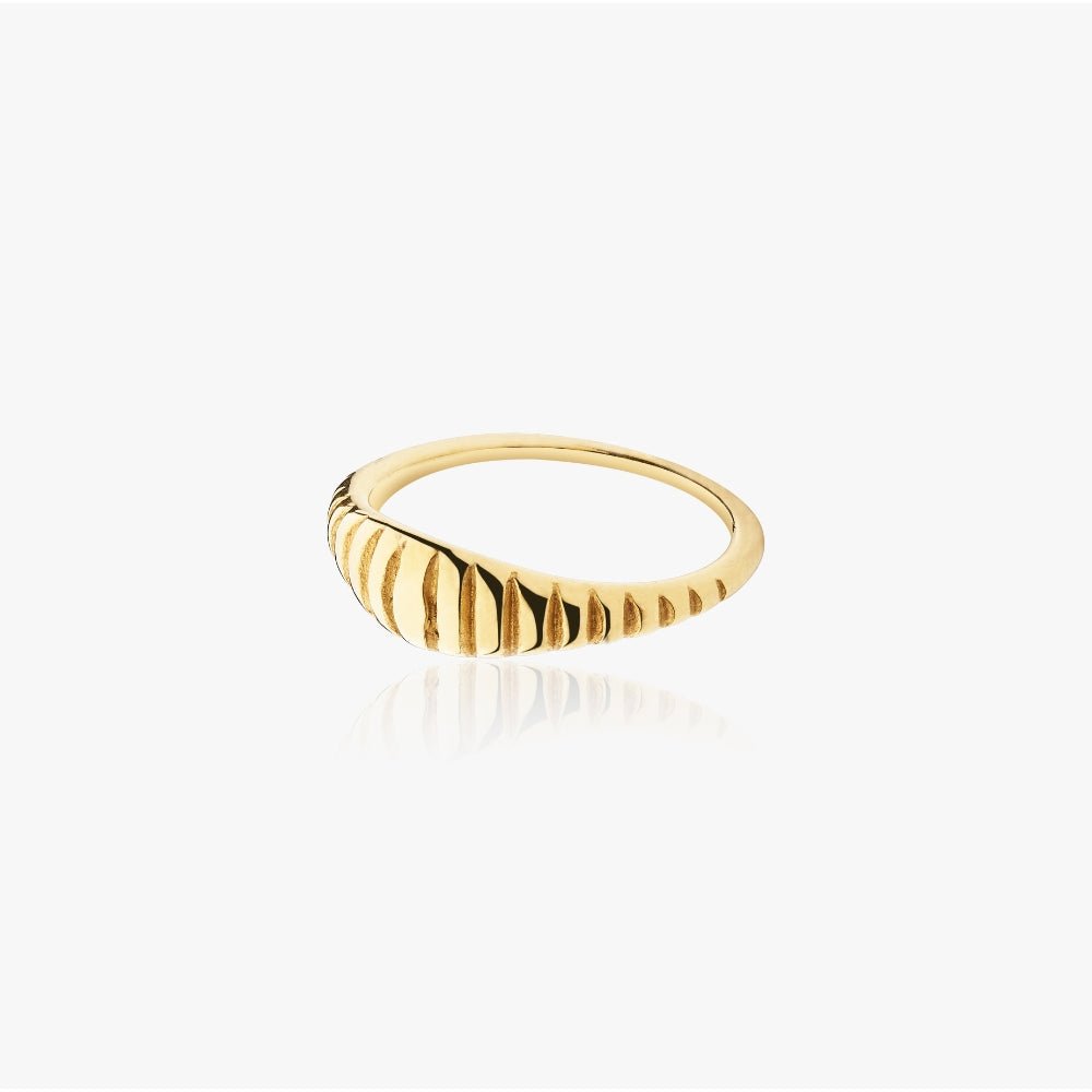 Klassisk Slangehale Ring 14k Guldbelagt - Fingerringe