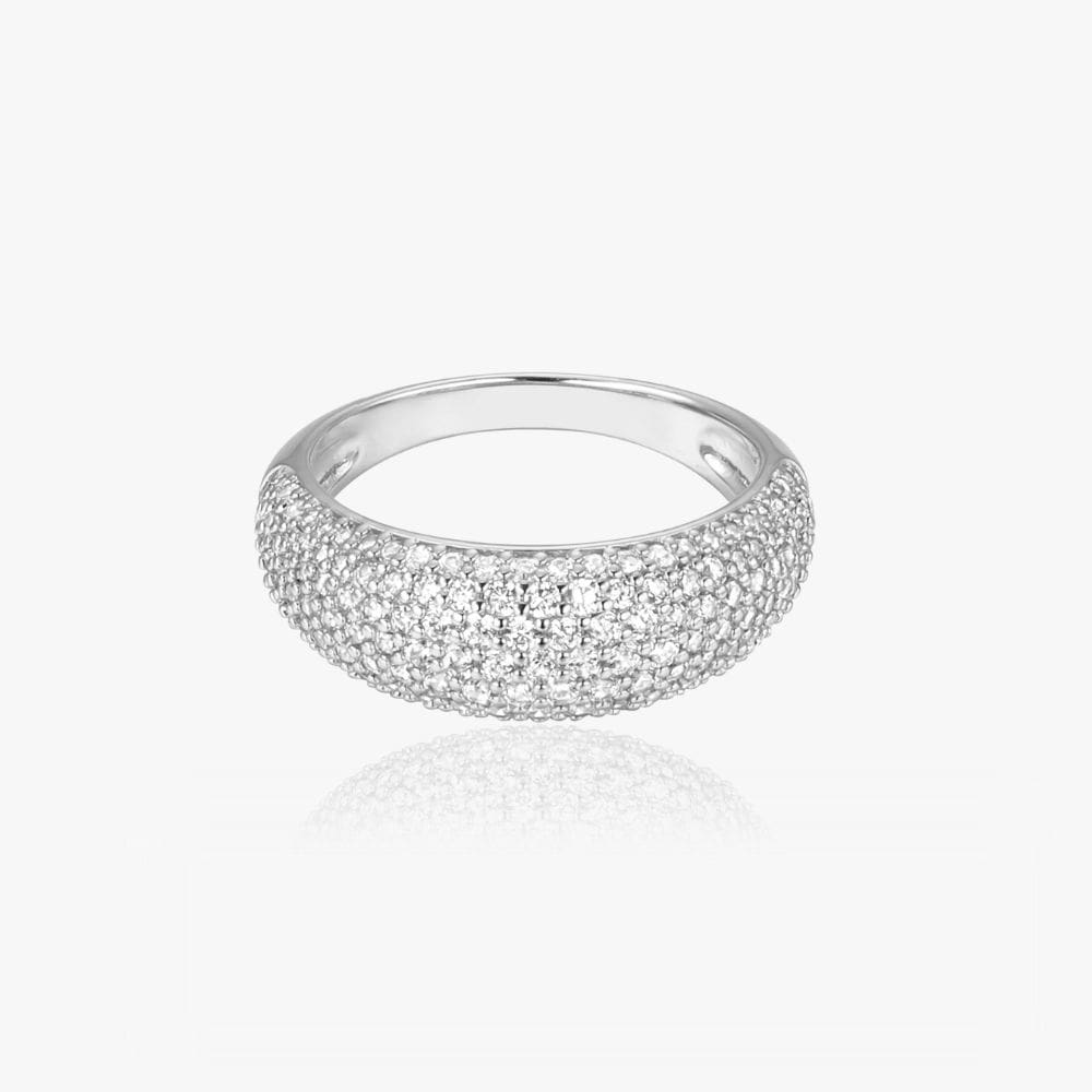 Krystal Ring Sølvbelagt - Fingerringe