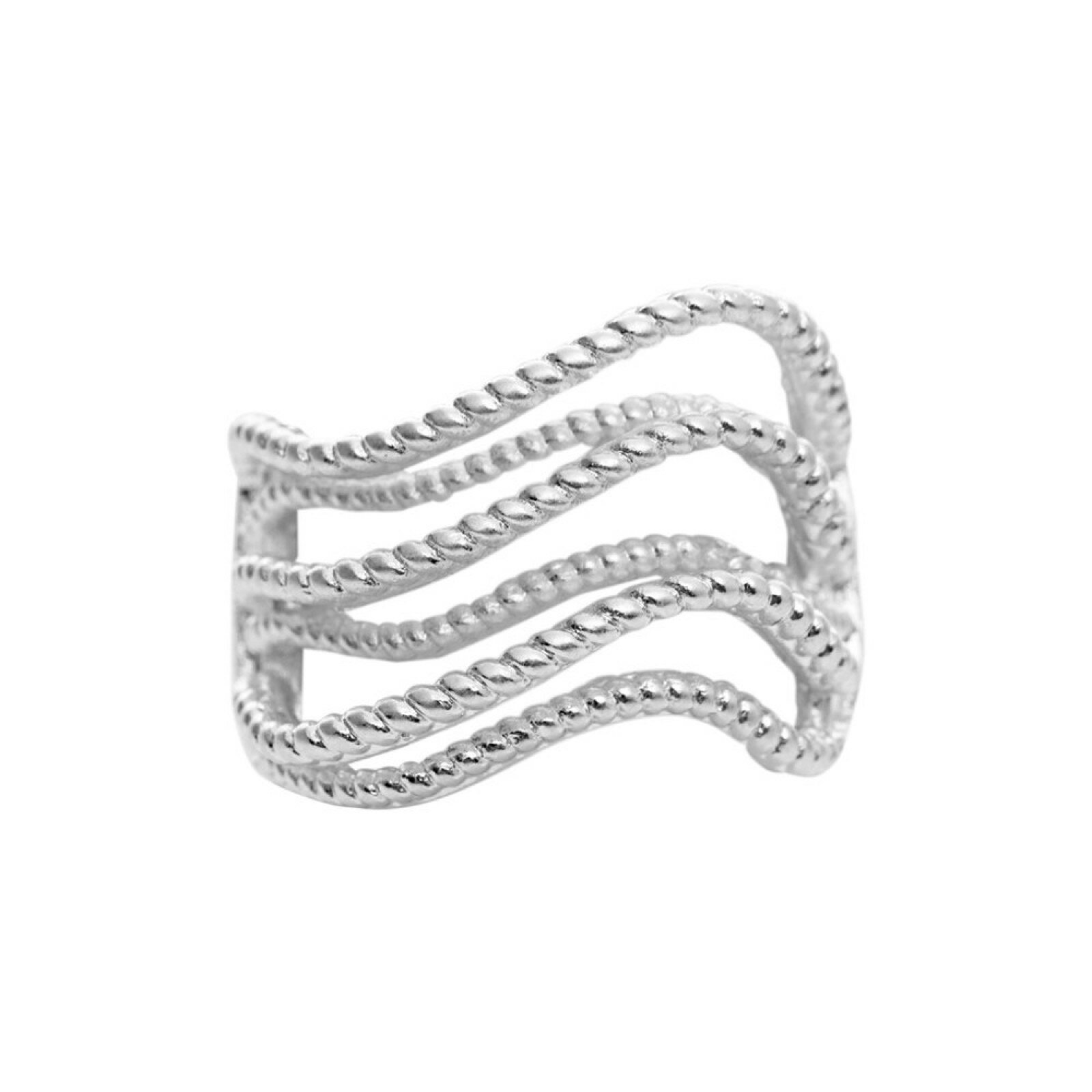 Wave Sølv Ring - Fingerringe