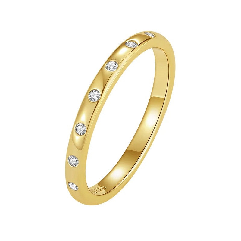 Filippa Ring Forgyldt Sølv - Merleperle Fingerringe  - 5740033002323