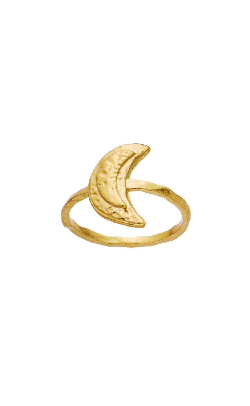 Gold Maanesten Ring Jacinta Colour - Maanesten Fingerringe  - 5715336005456