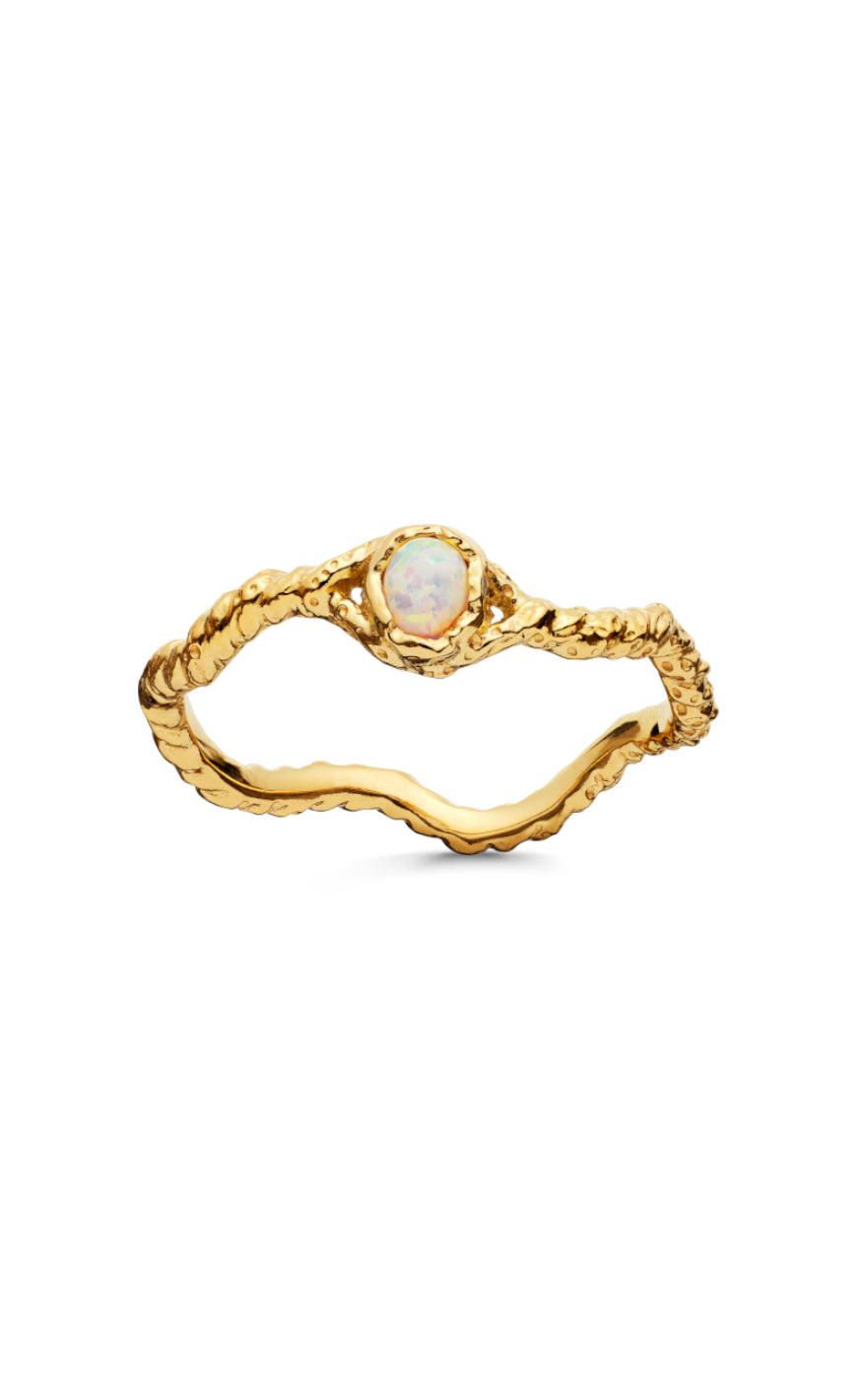 Gold Maanesten Ring Lisa Colour - Maanesten Fingerringe  - 5715336028042