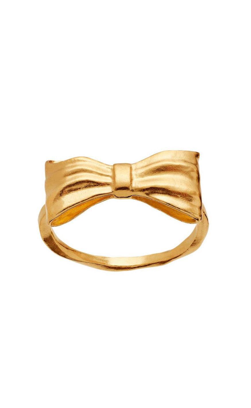 Forgyldt Maanesten Ring Satin - Maanesten Fingerringe  - 5715336011358
