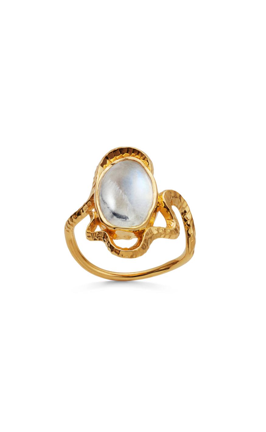 Gold Maanesten Ring Siren Colour - Maanesten Fingerringe  - 5715336046282