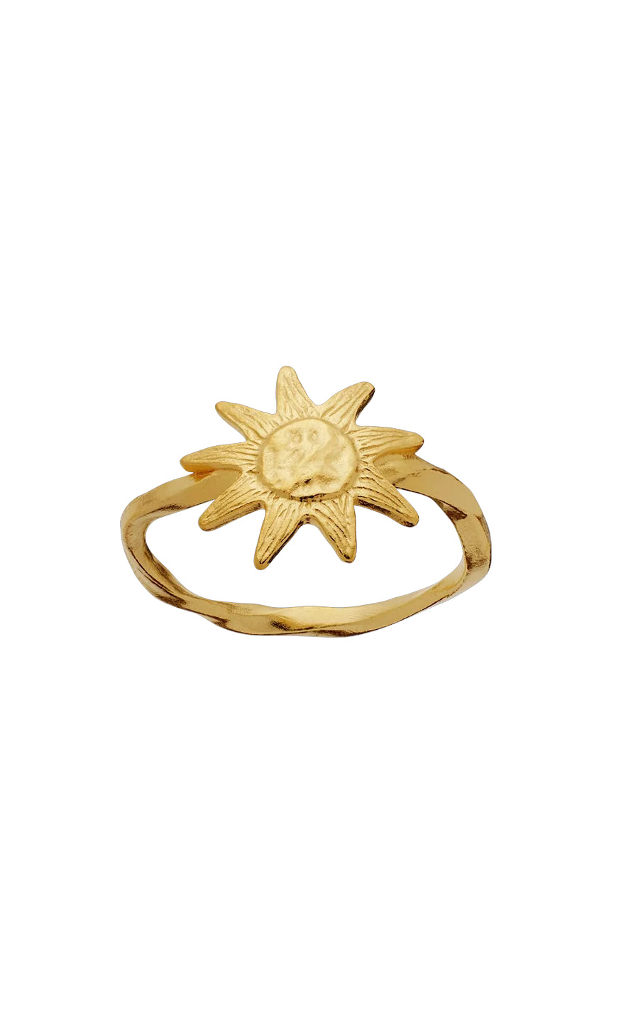 Gold Colour Maanesten Ring Sonja - Maanesten Fingerringe  - 5715336015547