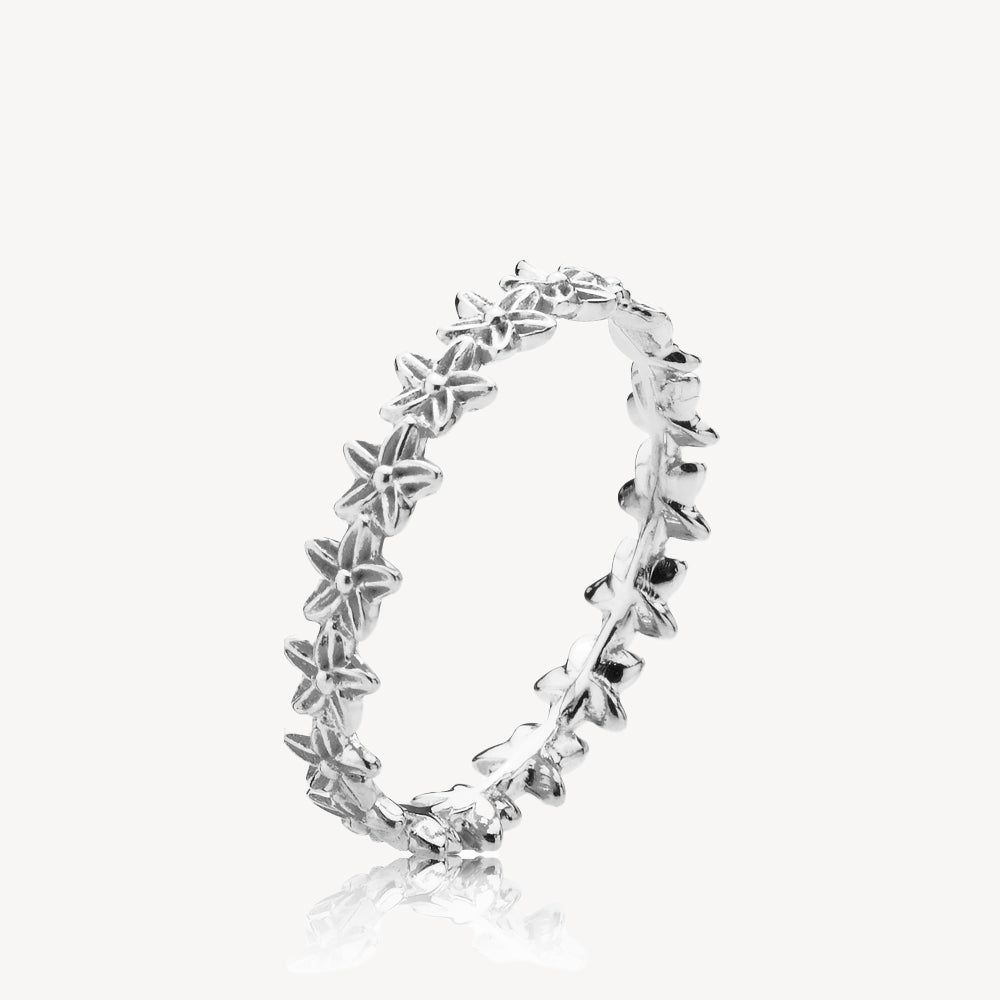 Rosa Lina Ring Sølv - Izabel Camille Fingerringe  - 5710143107522
