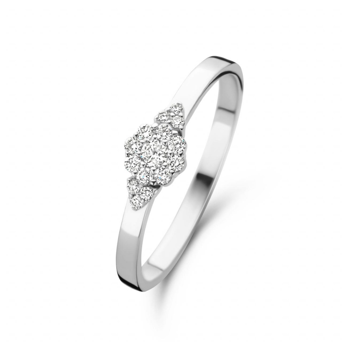 Hvid Spirit Icons Ascot Ring Karat Guld Med Brillanter Carat - Spirit Icons Fingerringe