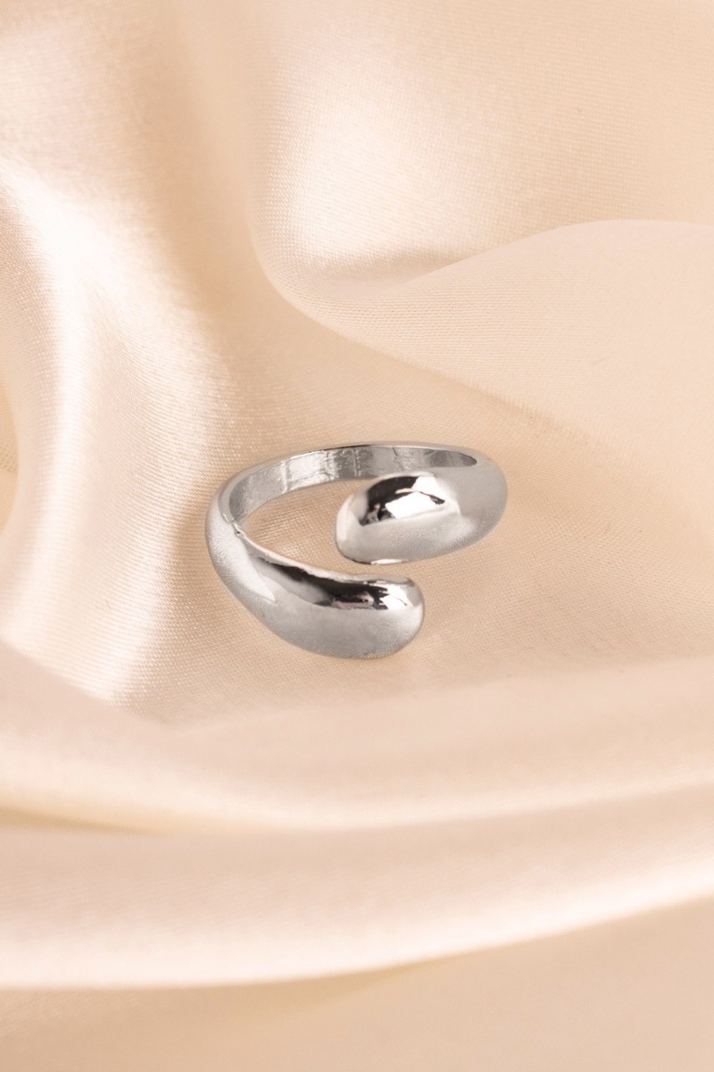 Sølv Lucky Lemon Ring Raindrop Ring Farvet - Lucky Lemon Fingerringe  - 4007721180406