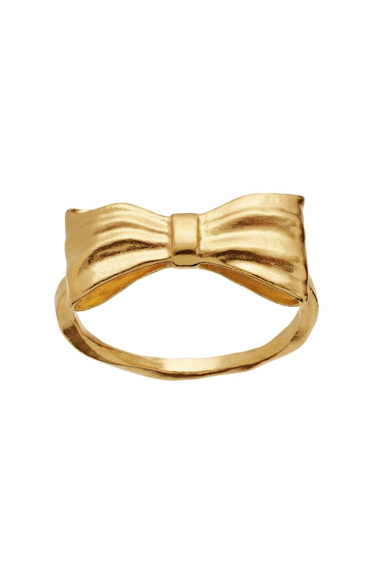 Guld Maanesten Ring Satin Ring - Maanesten Fingerringe  - 5715336011358