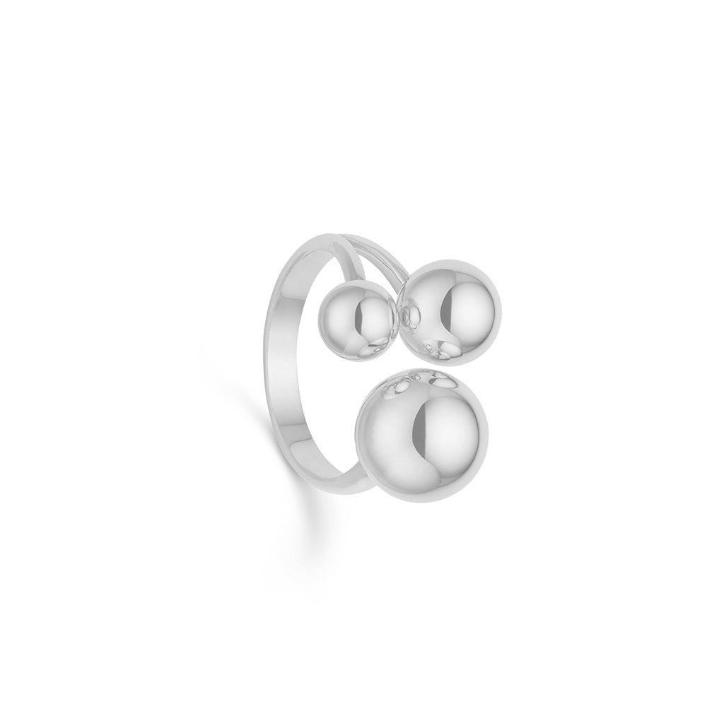Randers Sølv Sølv Kugle Ring 242708 - Randers Sølv Fingerringe  - 1233690230870