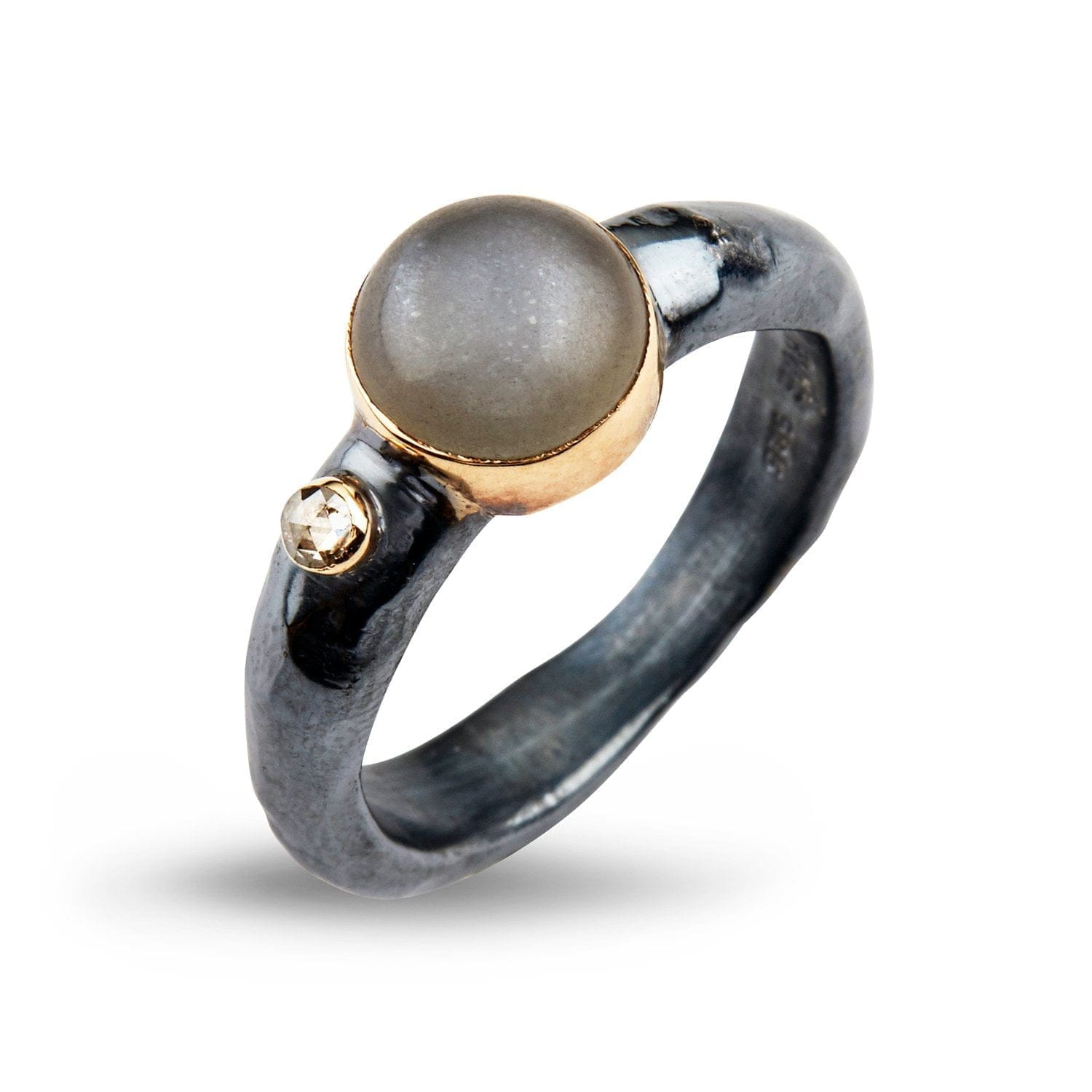 Grå Ring Antique Grey Moon - Bybirdie.dk Fingerringe
