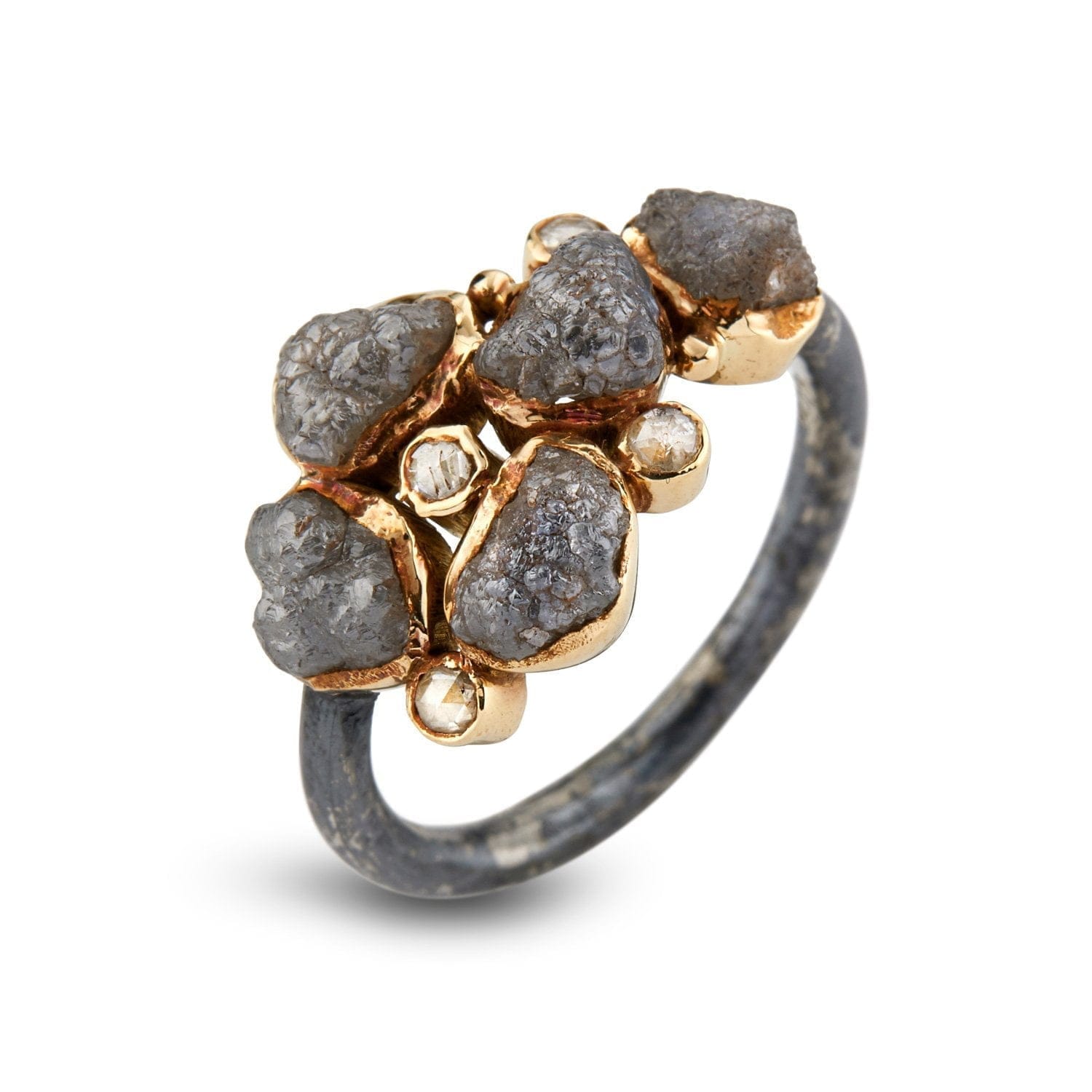 Grå Ring Elisabeth Raw - Bybirdie.dk Fingerringe