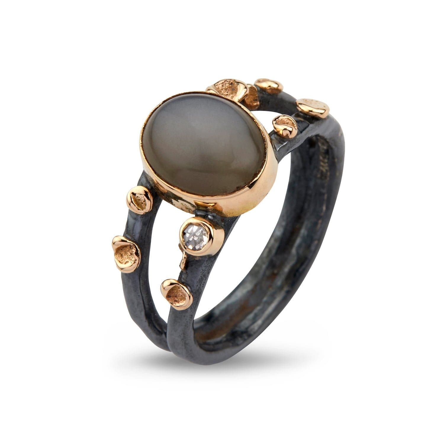 Grå Ring Cara Grey Moon - Bybirdie.dk Fingerringe