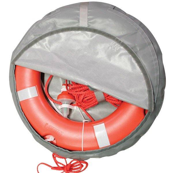 Rescue Ring Solas Godkendt Lys & Krans Med Line Grå Betræk 1160711 - Fingerringe  - 5204980720773