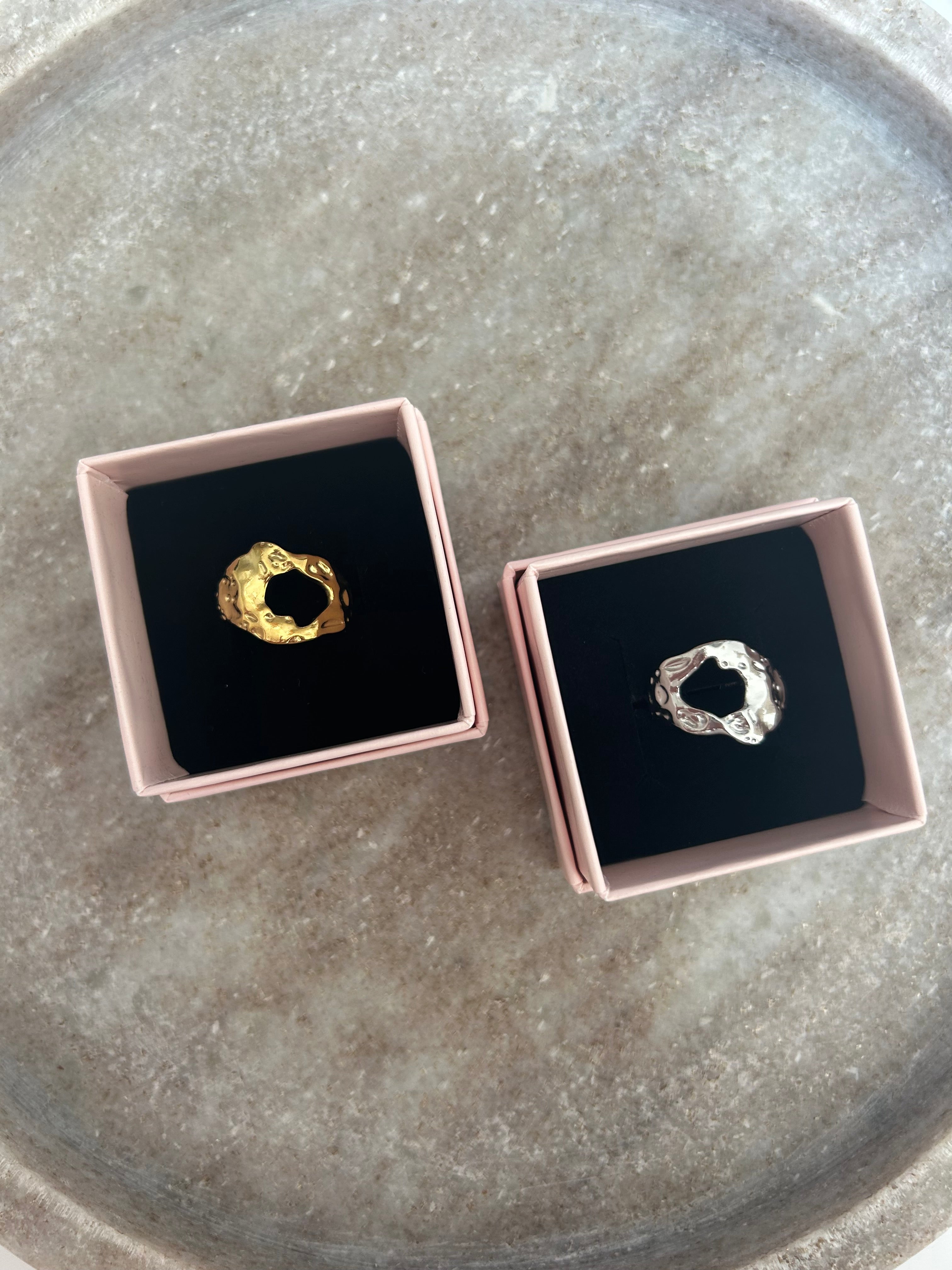 Flora Ring Justerbar Guld - By Houlberg Fingerringe