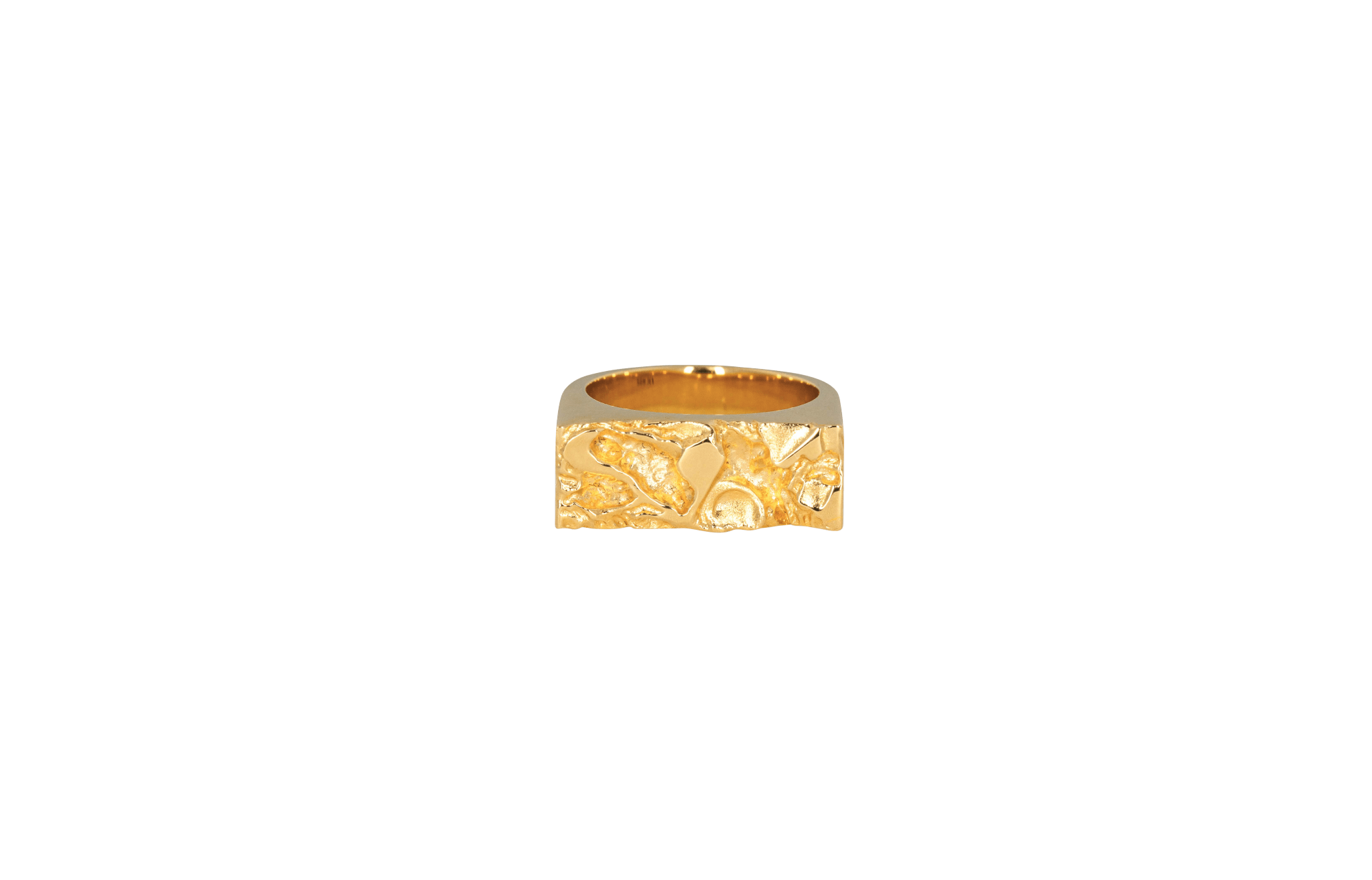 Guld Rustic Ring - Ix Studios Fingerringe  - 5714534013157