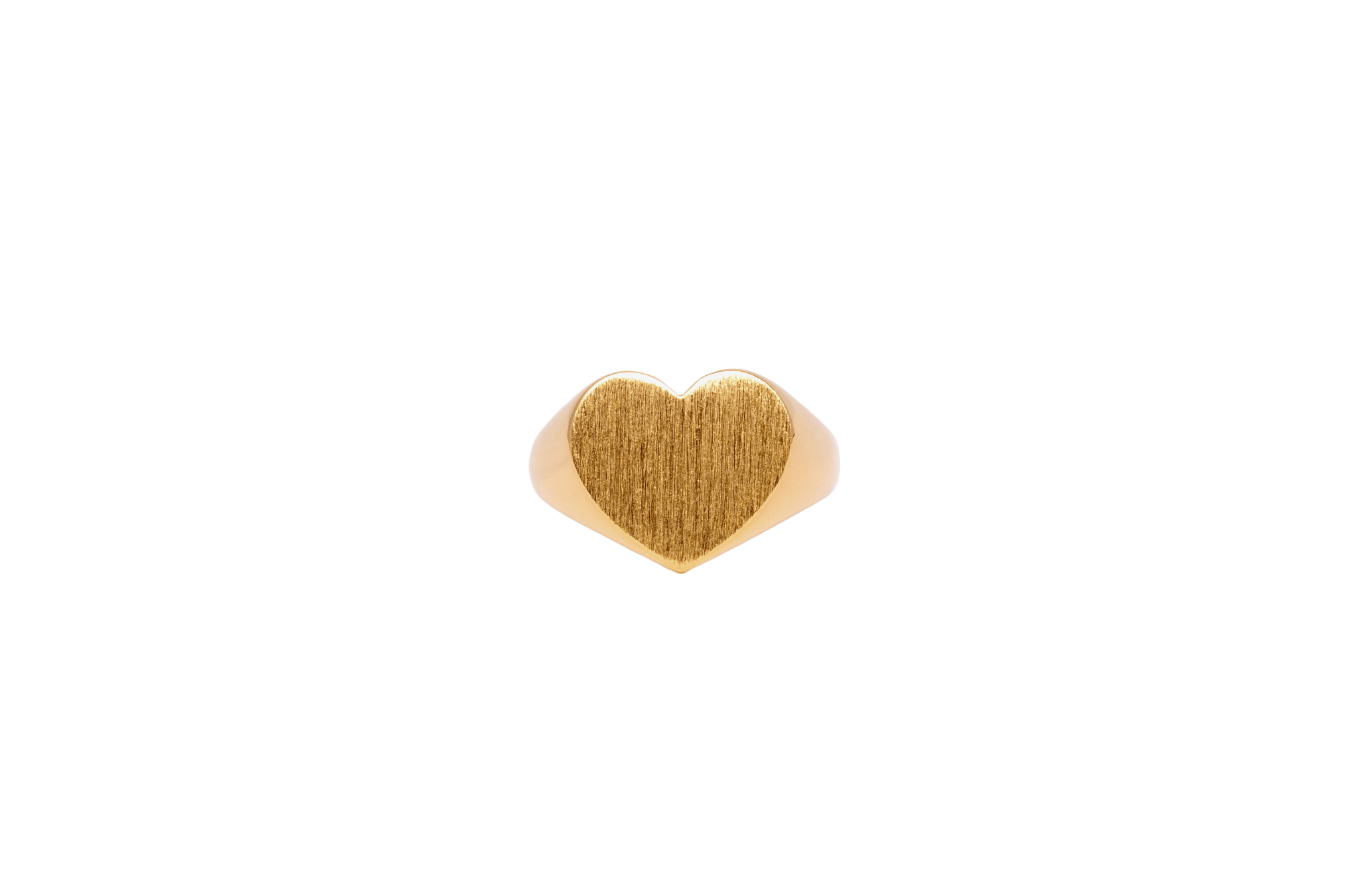 Guld Heart Signet Ring - Ix Studios Fingerringe  - 5714534025334