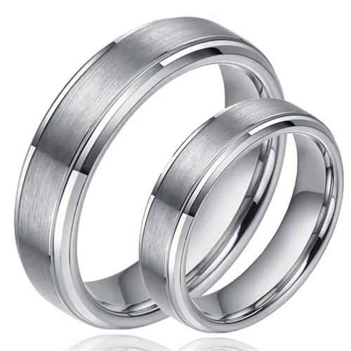Tungsten Forlovelse Eller Vielsesring Hacky - Vielsesringe