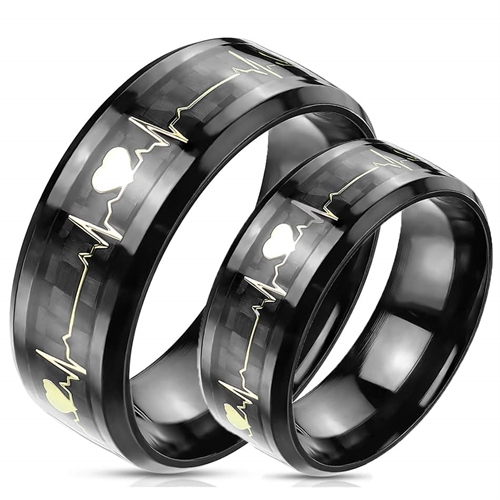Heartbeat Forlovelsesring Eller Vielsesring Pvd Coat - Vielsesringe