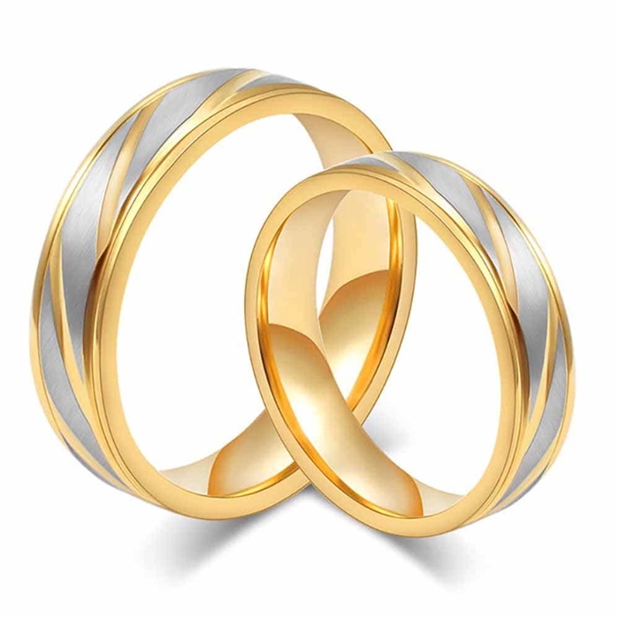 Golden Sunshine Ringen Til Forlovelse Eller Vielse - Vielsesringe