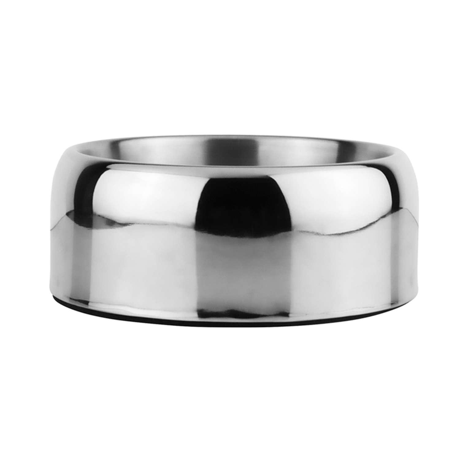 Rustfrit Stål Skål Zarif Double Walled Med Gummi Ring 470 - Nobby Fingerringe  - 4033766738623