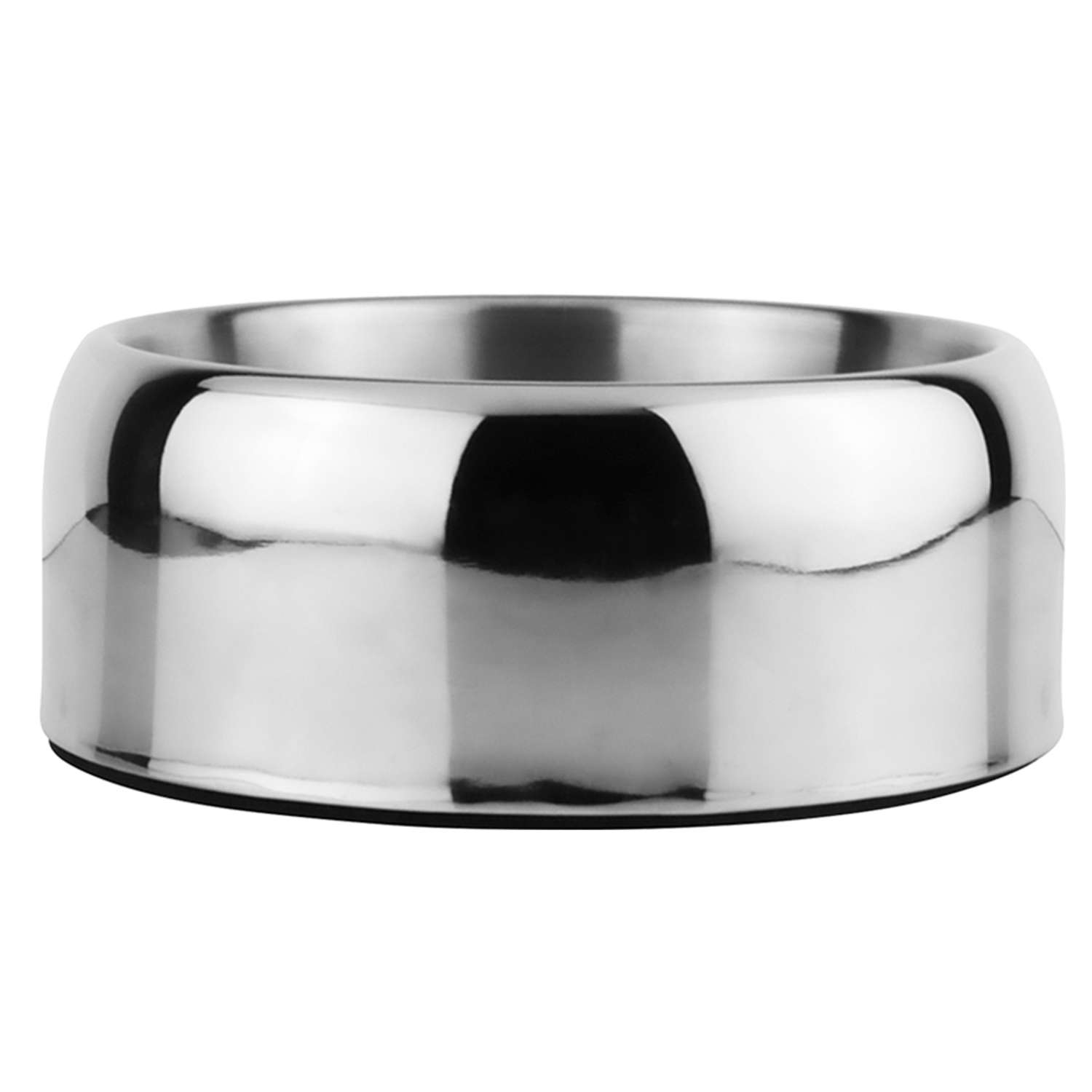Rustfrit Stål Skål Zarif Double Walled Med Gummi Ring 1800 - Nobby Fingerringe  - 4033766738647