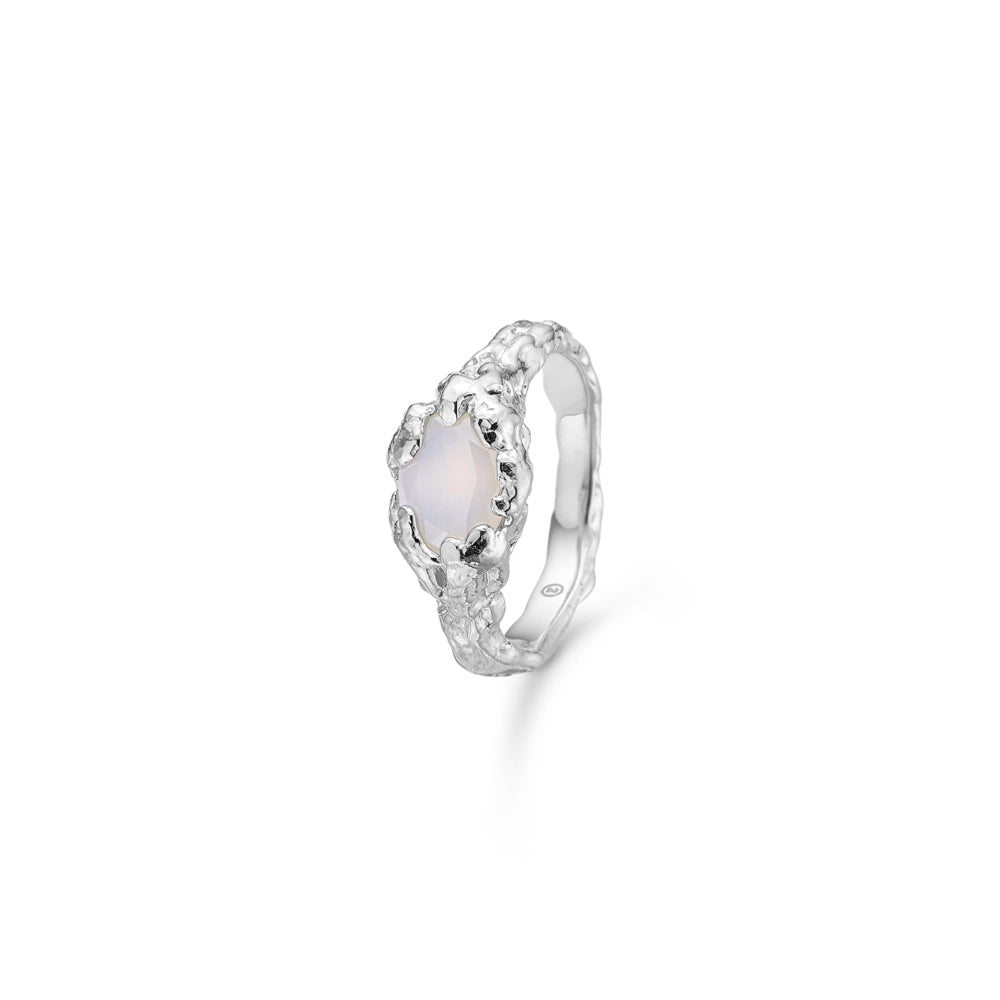 Rosa Studio Light Magma Sølv Ring Med Sten 8147824 - Studio Z Fingerringe  - 1233690198033