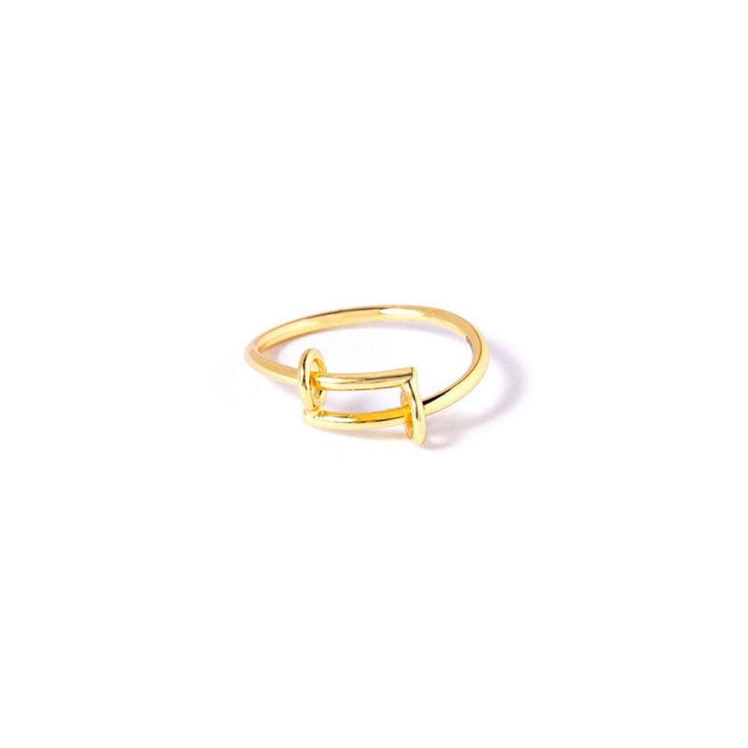 Fingerring Intoyou Onesize Regulerbar Størrelse Karat Forgyldt Sterling Sølv - Szhirley Fingerringe
