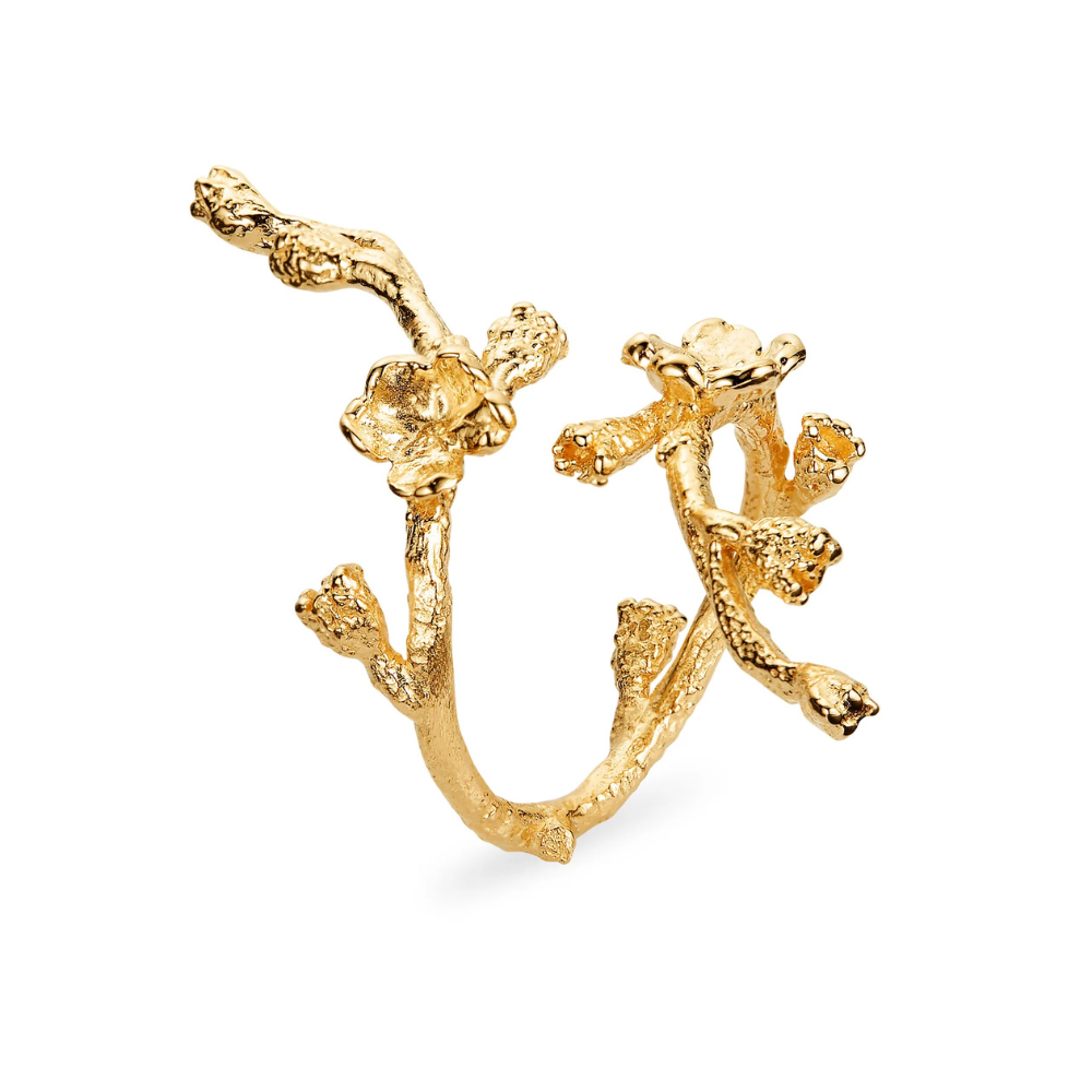 Flora Danica For Glem Mig Statement Ring Guldbelagt Sølv Fmn Stri - Flora Danica Fingerringe