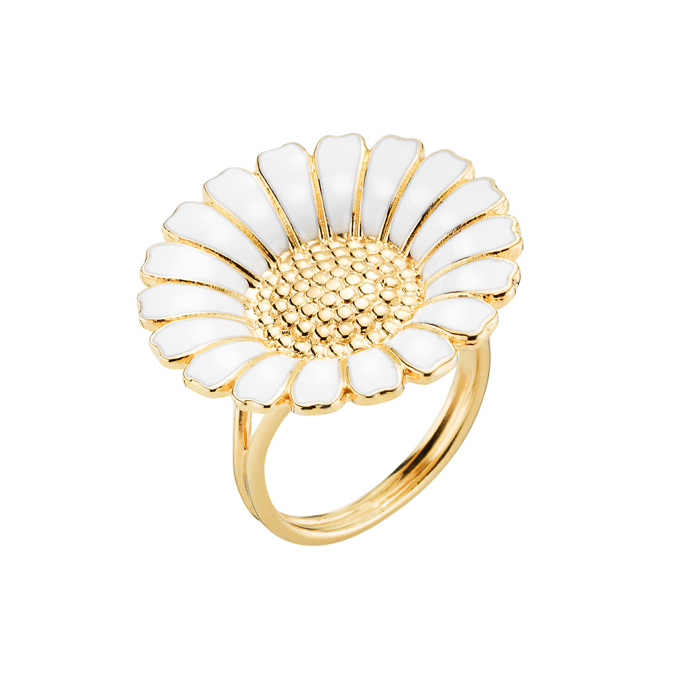 Lund Copenhagen Marguerit Ring Forgyldt 907025 - Lund Fingerringe  - 1233690078175