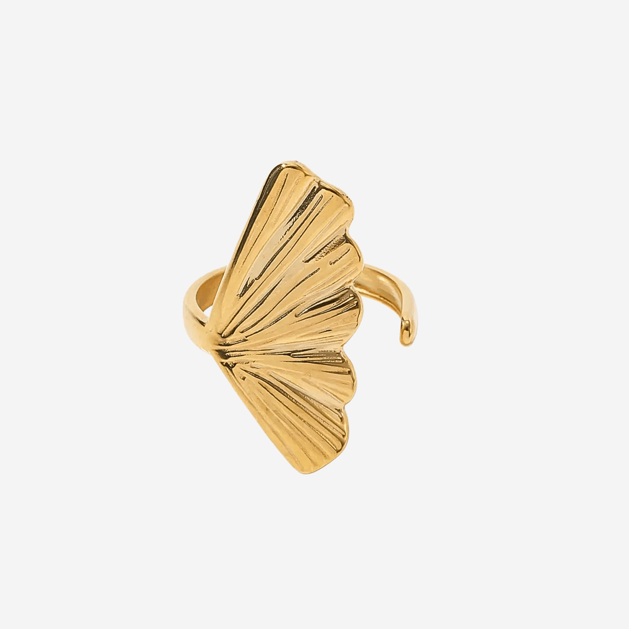 Fan Ring Forgyldt - Khaai Studio Fingerringe
