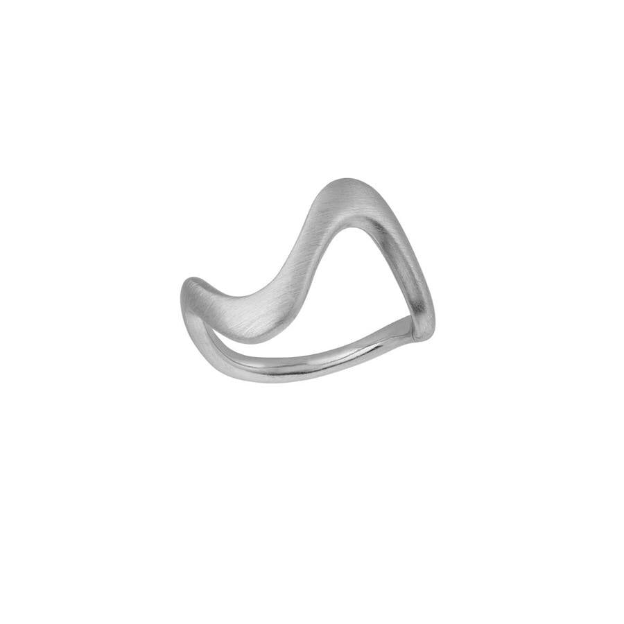 Bybiehl Wave Ring Stor Sølv 3704 - Bybiehl Fingerringe  - 1233690108599